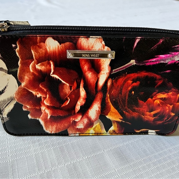 Nine West Black Floral Purse - Picture 7 of 11